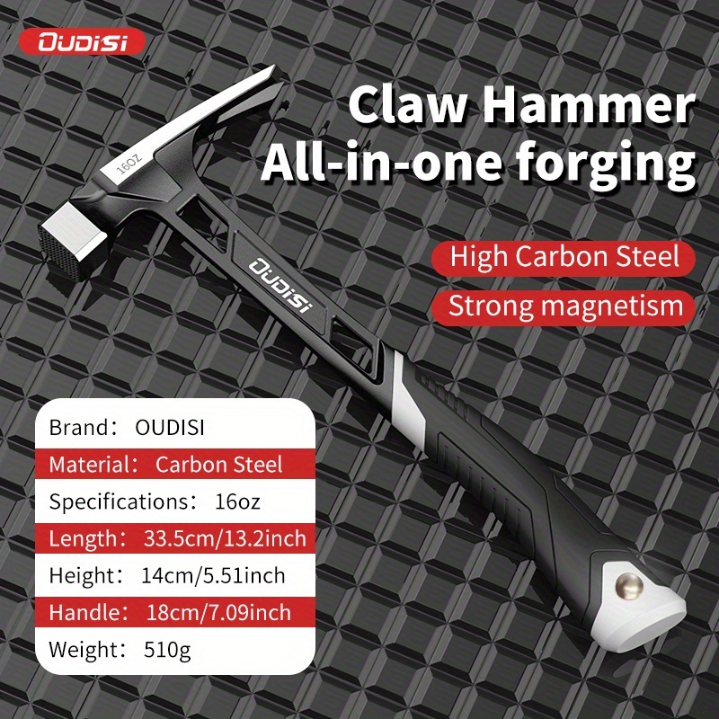 1pc Claw Hammer, Professional Woodworking Joinery Home Carpentry Hand