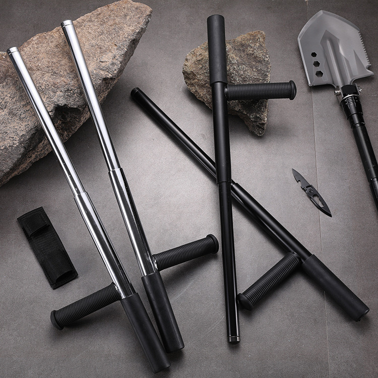 🔥2024 Hot Sale🔥  Alloy Steel T-Shaped Multi-Function Retractable Self-Defense Tonfa