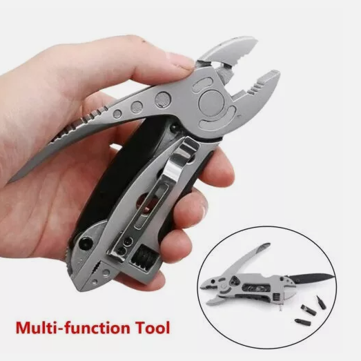 ⚡ The Ultimate Survival Multi-Tool: Pliers, Wrench, Screwdrivers & More in One Handy Tool! 🔥