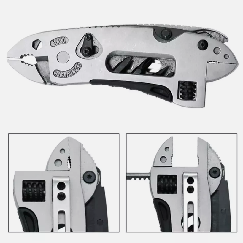 ⚡ The Ultimate Survival Multi-Tool: Pliers, Wrench, Screwdrivers & More in One Handy Tool! 🔥