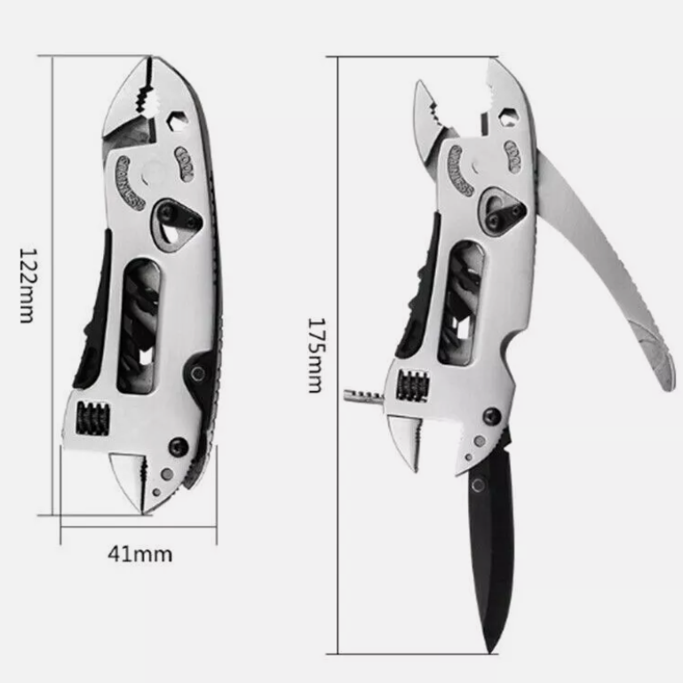 ⚡ The Ultimate Survival Multi-Tool: Pliers, Wrench, Screwdrivers & More in One Handy Tool! 🔥