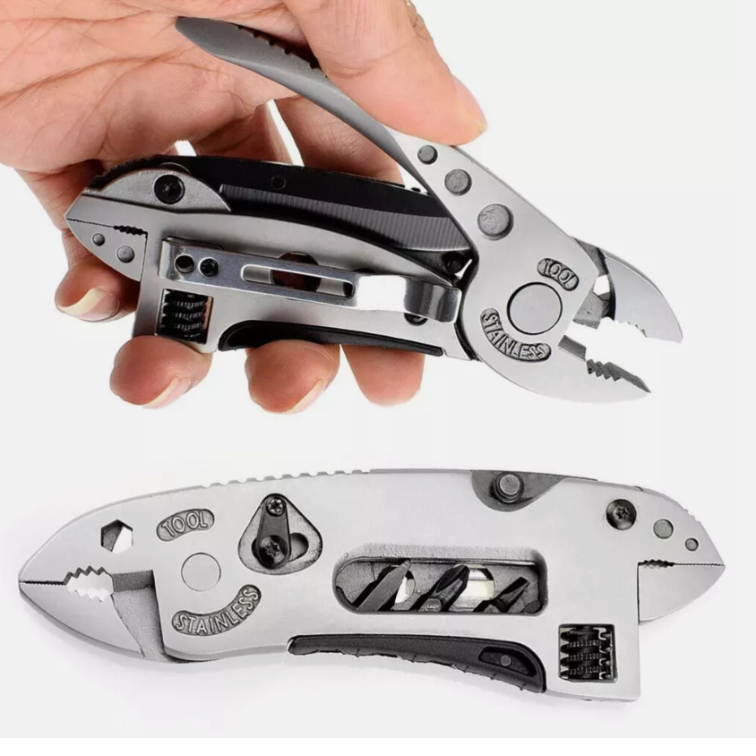 ⚡ The Ultimate Survival Multi-Tool: Pliers, Wrench, Screwdrivers & More in One Handy Tool! 🔥