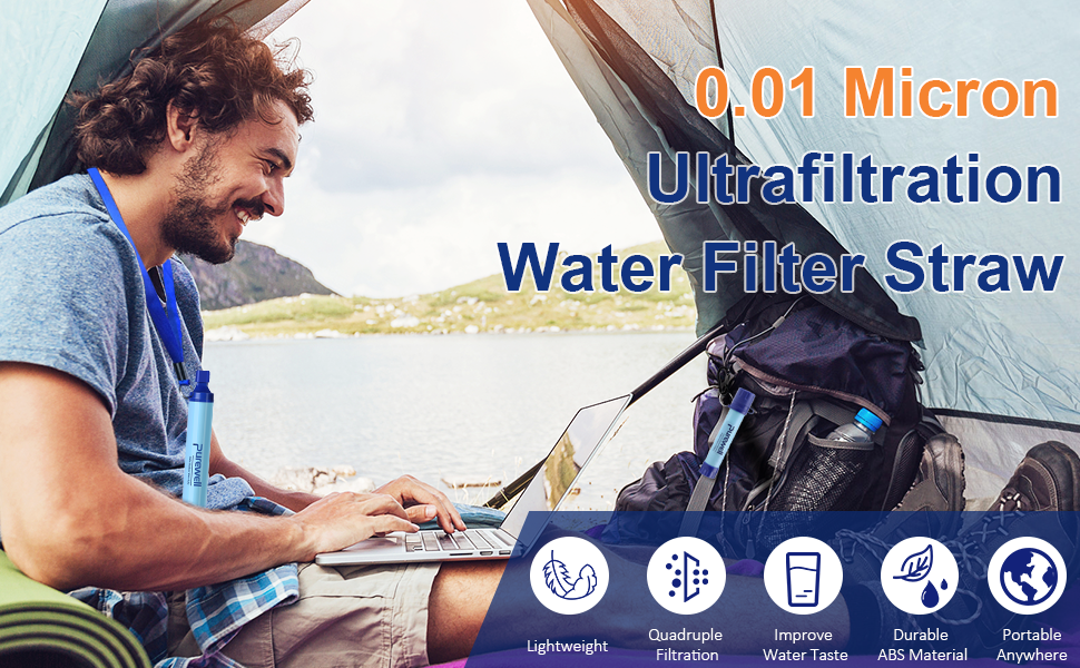 0.01 Micron uf water filter straw