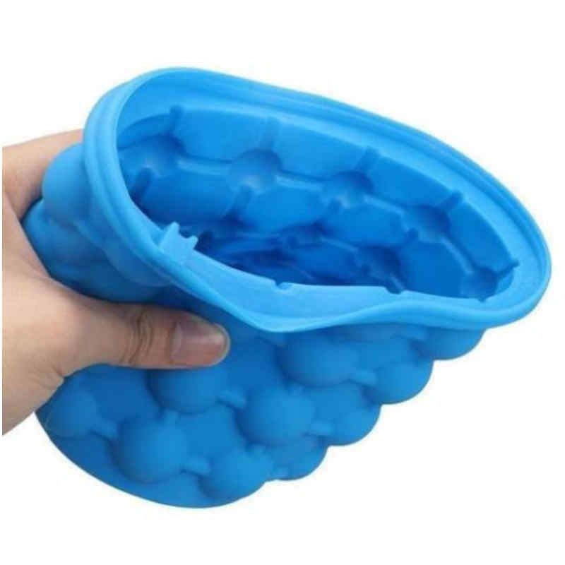 2 in 1 Silicone Ice Bucket Ice Cube Maker