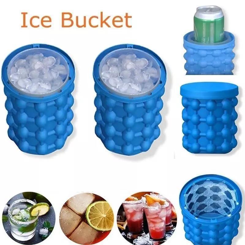 2 in 1 Silicone Ice Bucket Ice Cube Maker