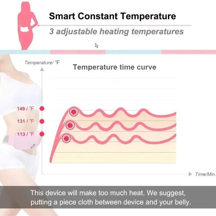 Smart Heating Massage Belt For Period Menstrual Cramps