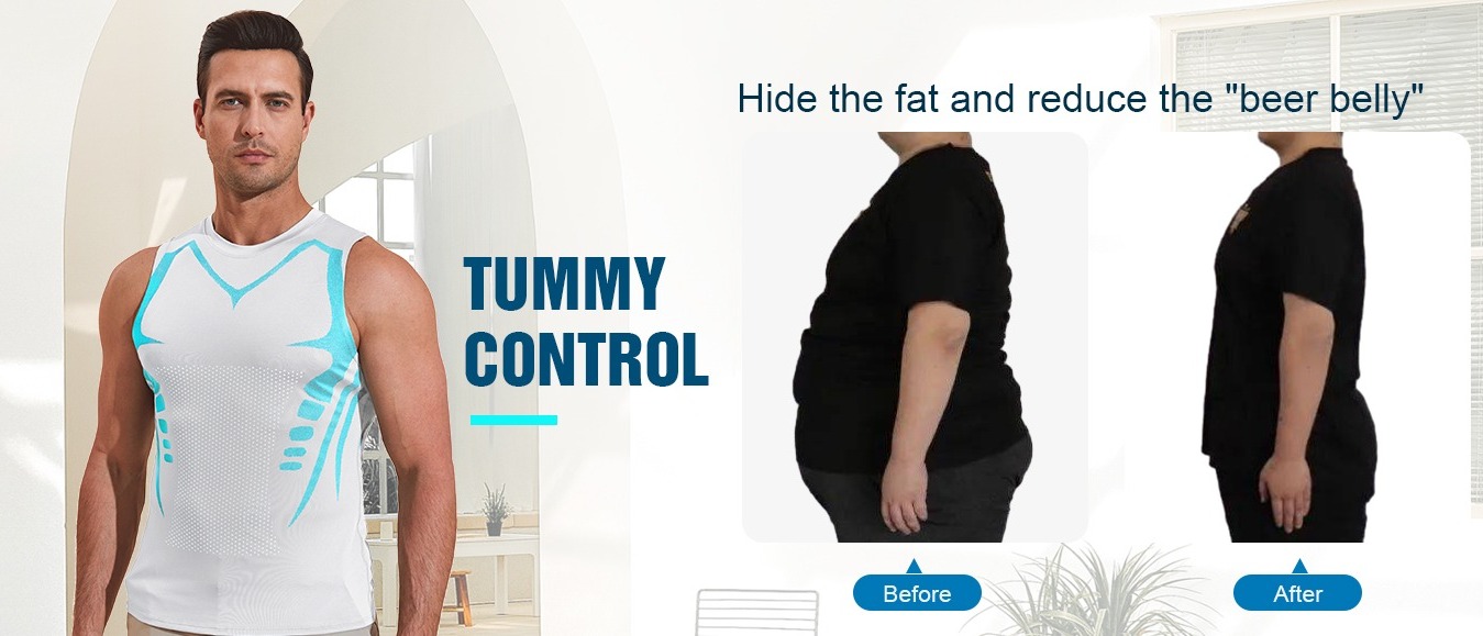 Gynecomastia compression tank top