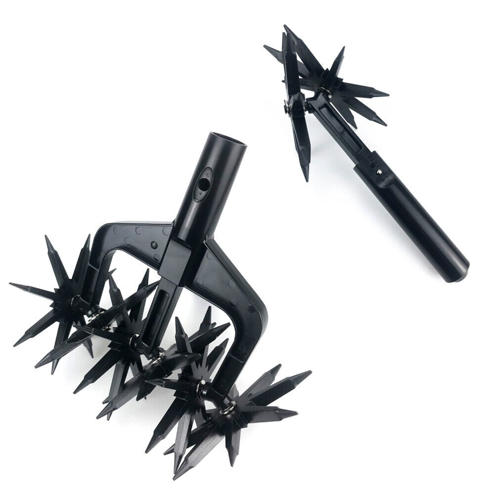 Premium Rotary Hand Cultivator Tool Manual Lawn Scarifier For Garden - Avionnti