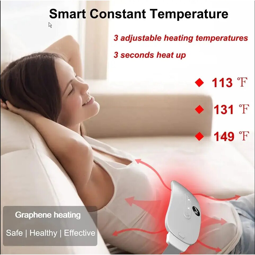 Smart Heating Massage Belt For Period Menstrual Cramps