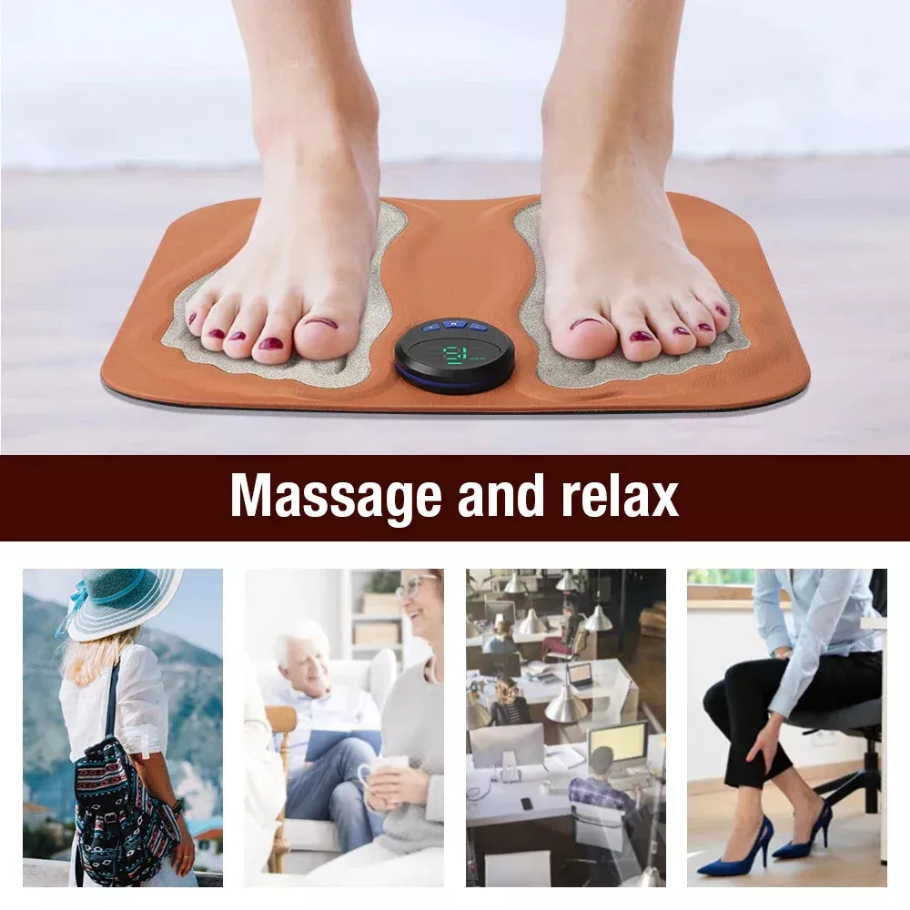 Smart 3D Foot Massage Feet Relax Muscles Blood Circulation Foot Pad Rechargeable