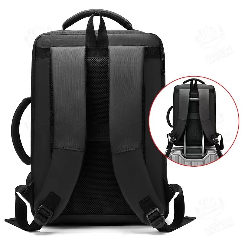 Men Multifunction Business Backpack Waterproof Anti Theft Laptop Bag 14 15.6 Inch Male Usb Charging Rucksack Travel Bagpack