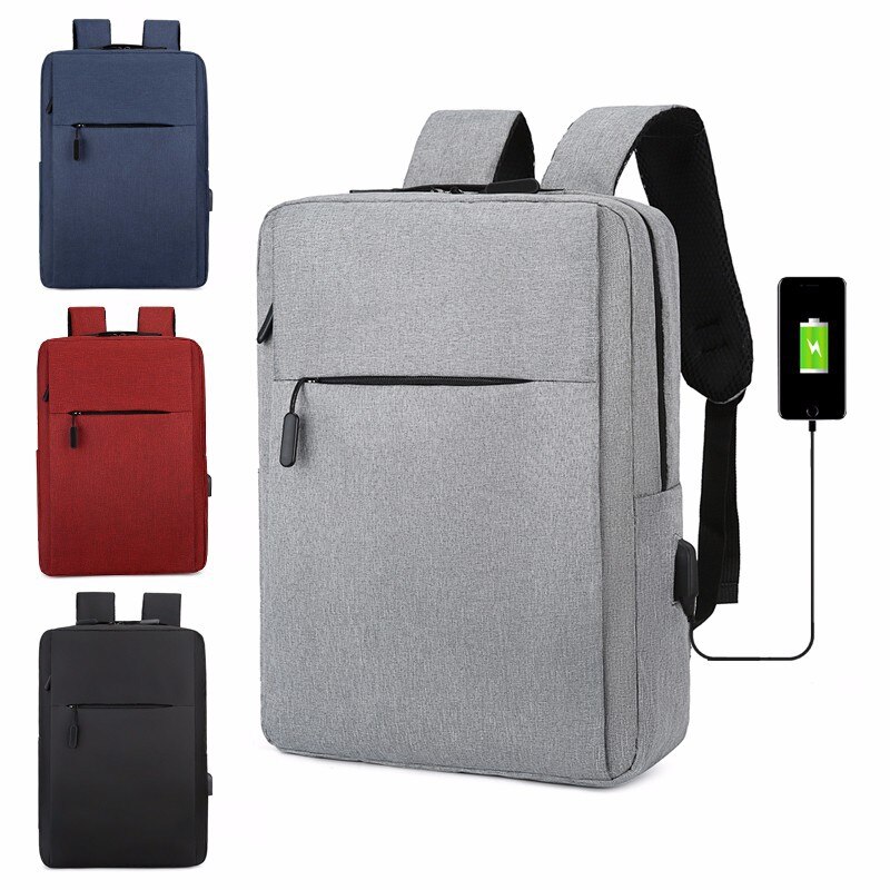 Laptop Backpacks USB Charging Men Business Backpack Women Anti-theft Laptop Computer Bag 15.6 Inch Waterproof Travel Rucksack