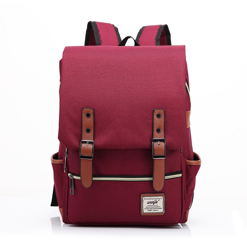 Vintage Unisex Laptop Backpack Oxford Waterproof Large Capacity MenCanvas Travel Leisure Bag Retro School Books Bag for Teenager