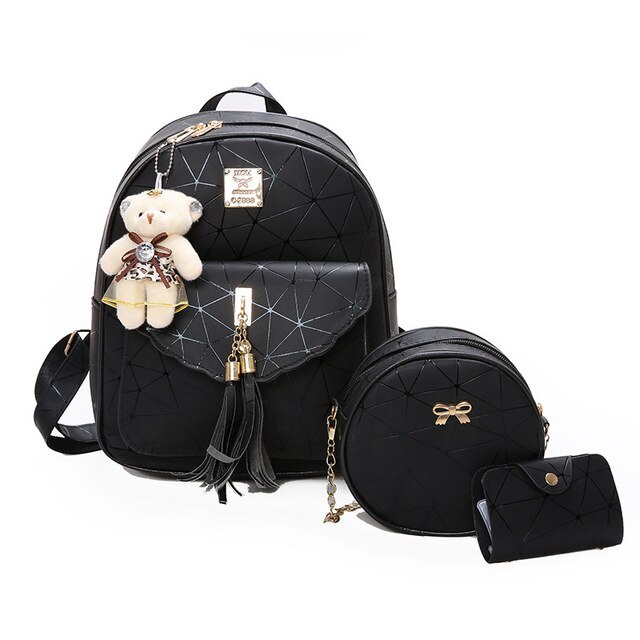 Women Bags 3PCS New Schoolbag Luxury Shoulder Bag Set Waterproof Bagpack Primary Crossbody Bags for Teenage Girls Fashion Bag