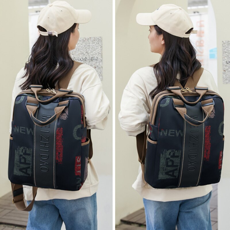 Women Backpack Nylon Ladies Shoulder Backpacks Large Capacity 2023 New Women's Bags Fashion Female Business Laptop Backpack Sac