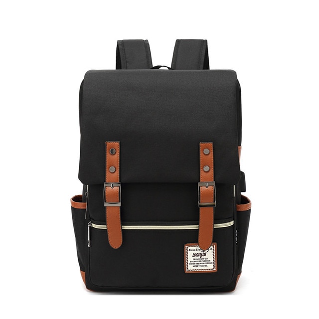 Vintage Unisex Laptop Backpack Oxford Waterproof Large Capacity MenCanvas Travel Leisure Bag Retro School Books Bag for Teenager