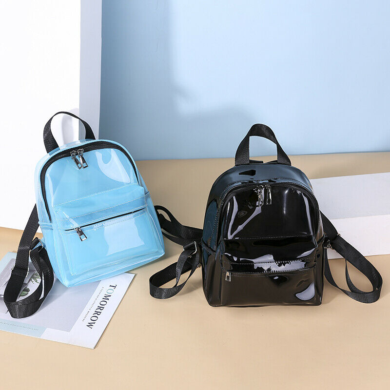 Women Clear Backpack Transparent Waterproof PVC Bag Female Fashion College Students Transparent Sequin Backpacks Femmel Handbag