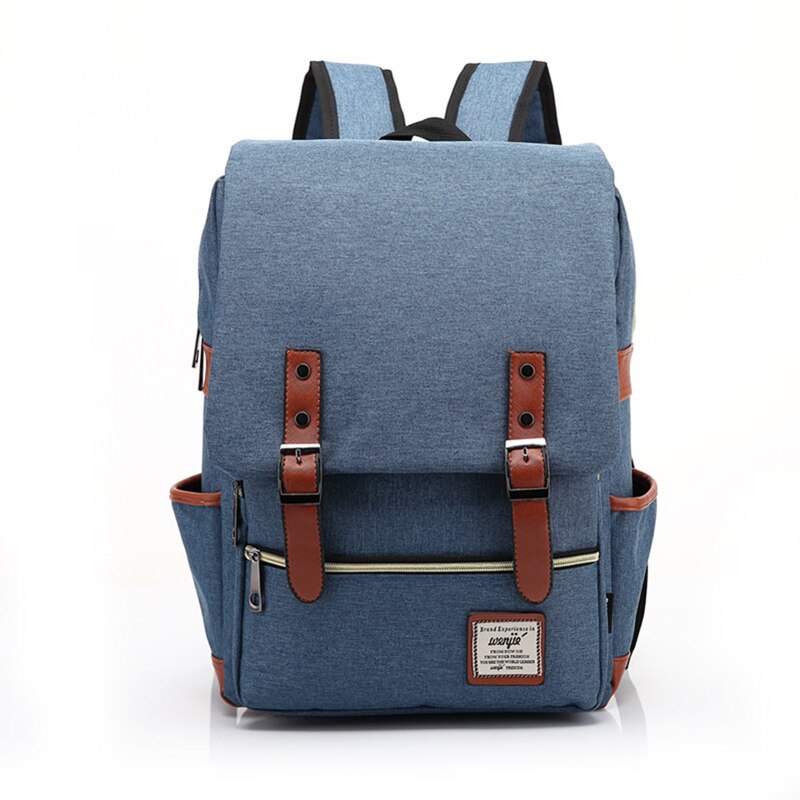 Vintage Unisex Laptop Backpack Oxford Waterproof Large Capacity MenCanvas Travel Leisure Bag Retro School Books Bag for Teenager