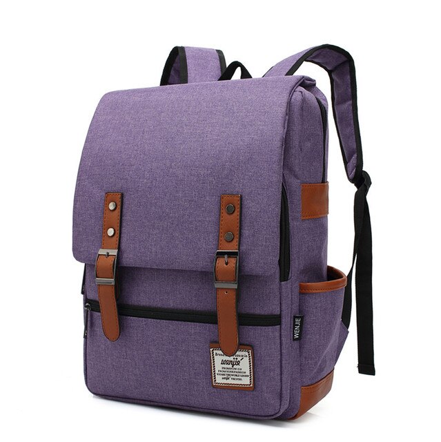 Vintage Unisex Laptop Backpack Oxford Waterproof Large Capacity MenCanvas Travel Leisure Bag Retro School Books Bag for Teenager