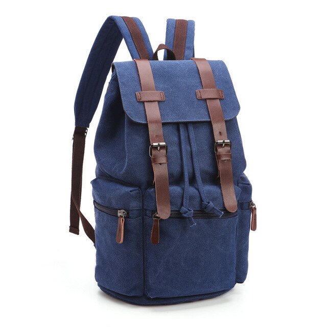 Vintage Canvas Backpacks Men New Travel Hiking Camping Backpack Large Capacity Retro Women School Laptop Bag Waterproof Daypack