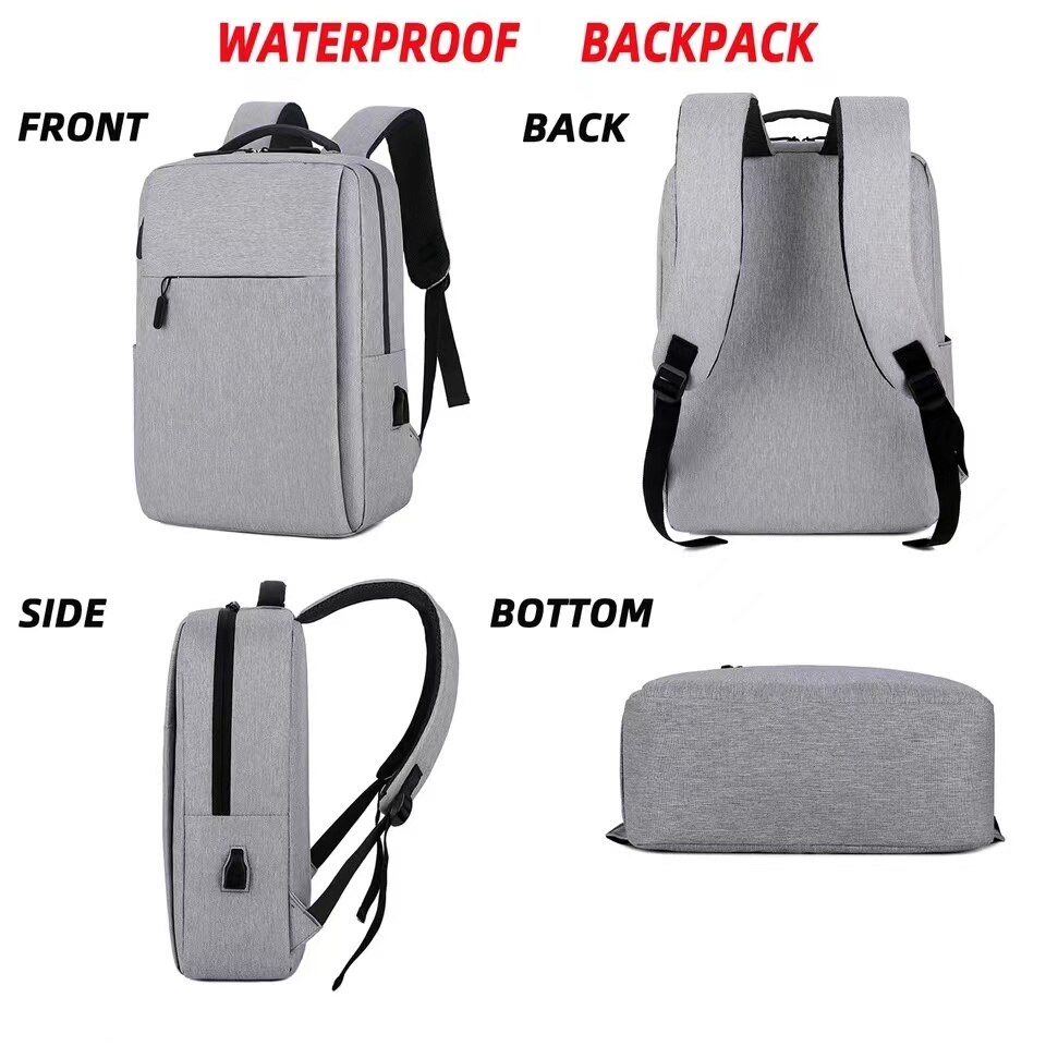 Laptop Backpacks USB Charging Men Business Backpack Women Anti-theft Laptop Computer Bag 15.6 Inch Waterproof Travel Rucksack