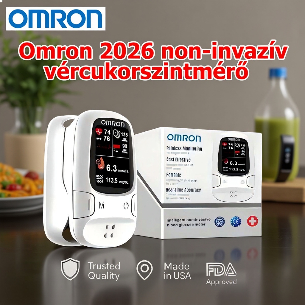 Omron™ bemutatja az újonnan piacra dobott non-invazív okos vércukormérőt 🔥Készült az USA-ban🔥