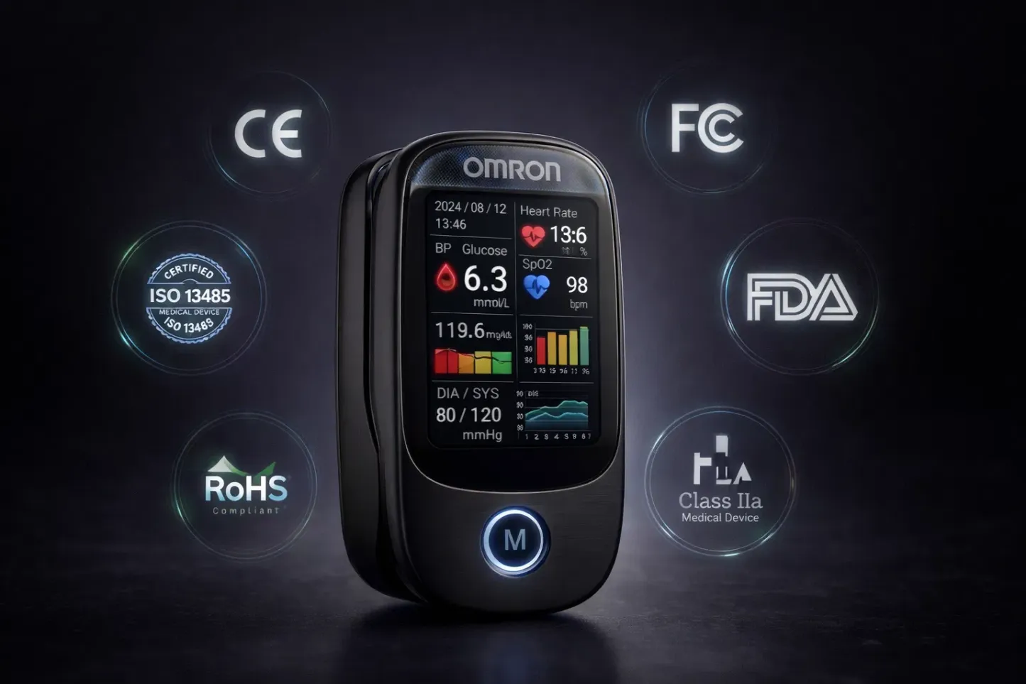 OMRON Premium Minimalist – Nem Invazív Egészségmonitor