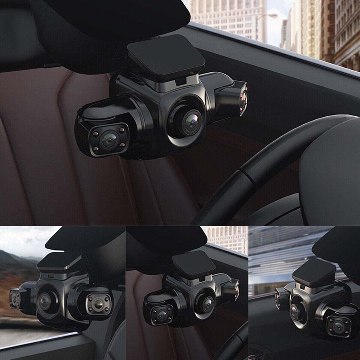 Garmin™ 4 csatornás autós kamera elöl, balra, jobbra és hátul, elöl és hátul belül, 360°-os panorámafelvétel HD autós kamerákkal, éjjellátóval，24 órás parkolófelügyelet