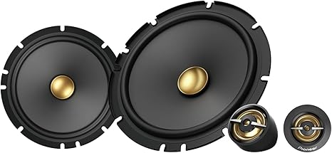 PIONEER A-sorozatú 6,5”-os 2-utas hangszórók (párban), kiegyensúlyozott hangzás + sima magas hangok, fokozott basszus, ideális gyári frissítés, mellékelt telepítési adapterek