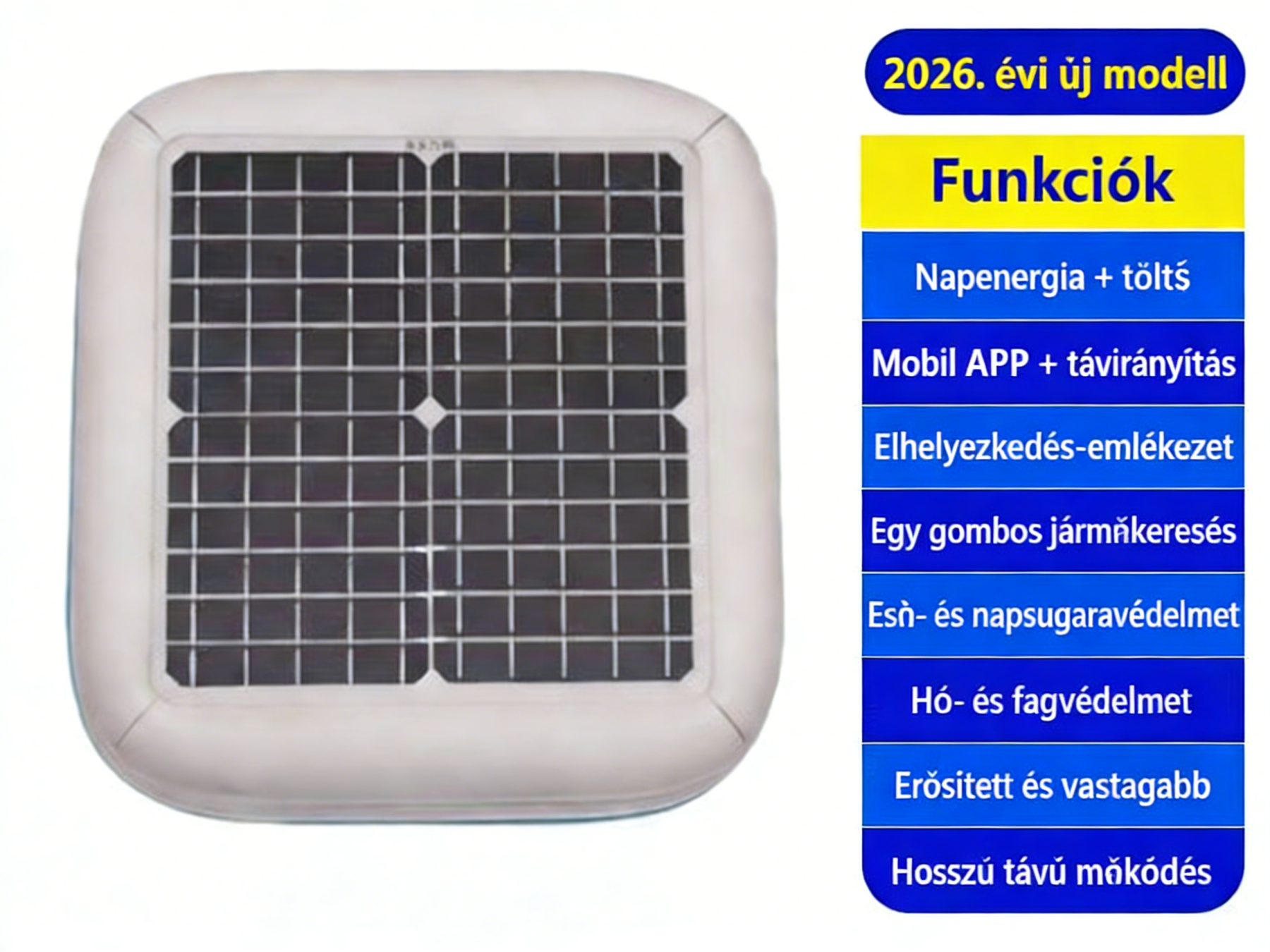 Kegel-Blazusiak Napelemes, Intelligens, Teljesen Automata Autótakaró Okos Védelem Kültéri Parkoláshoz – Távirányítás, APP, Hő- és Időjárásvédelem