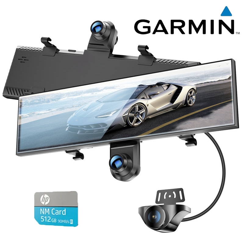 Garmin™720°-os panoráma visszapillantó tükör autós kamera | AKY-V720S