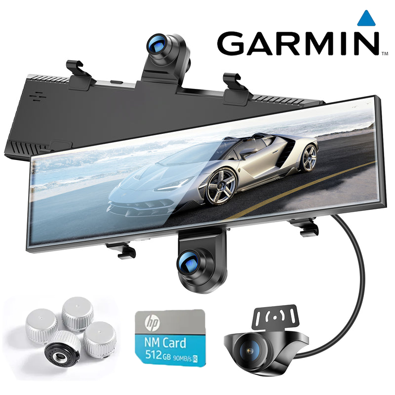 Garmin™720°-os panoráma visszapillantó tükör autós kamera | AKY-V720S