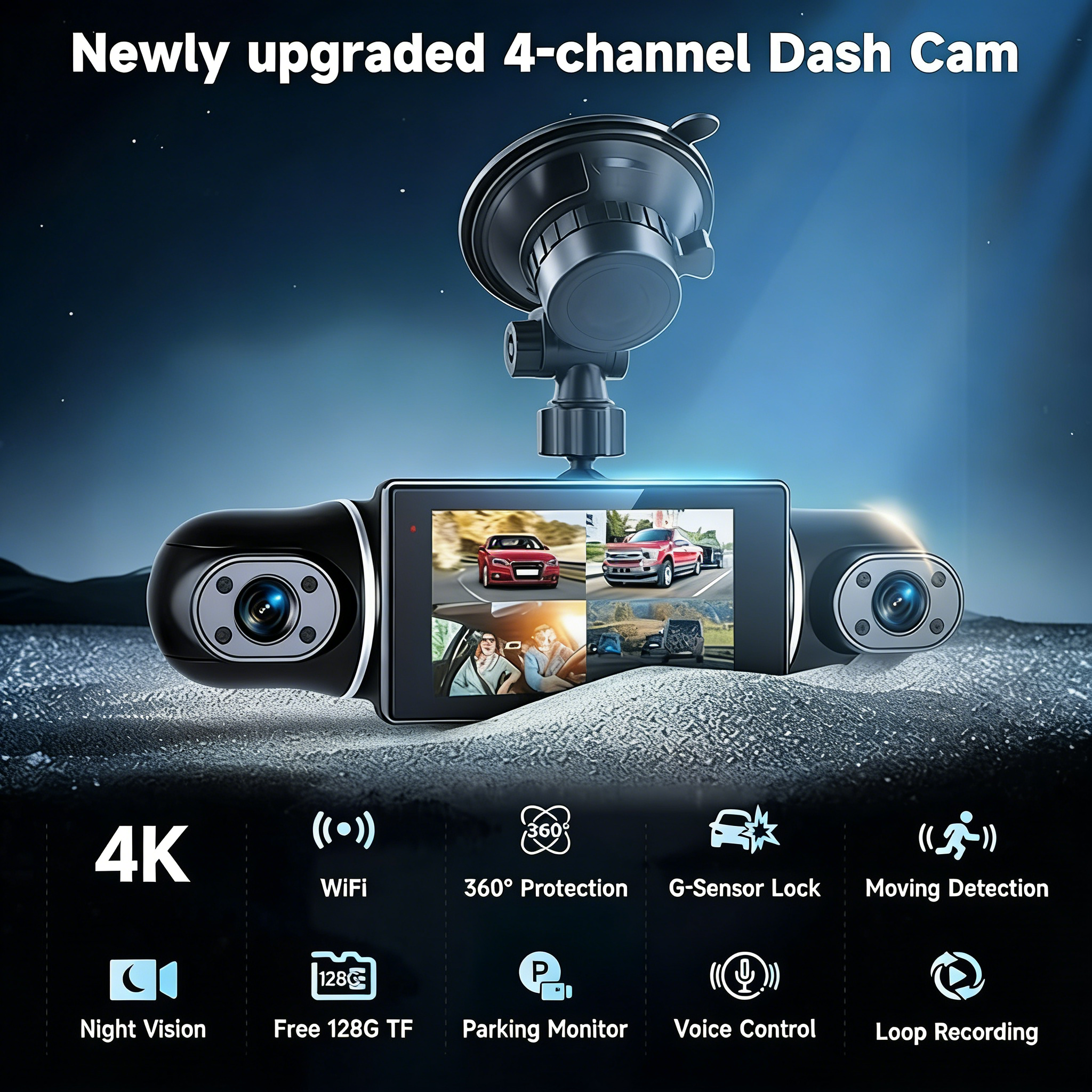 [Copy]Garmin 2026 – 5K Ultra HD Négyszemélyes Panoráma Kamera a Biztonságos és Okos Vezetésért