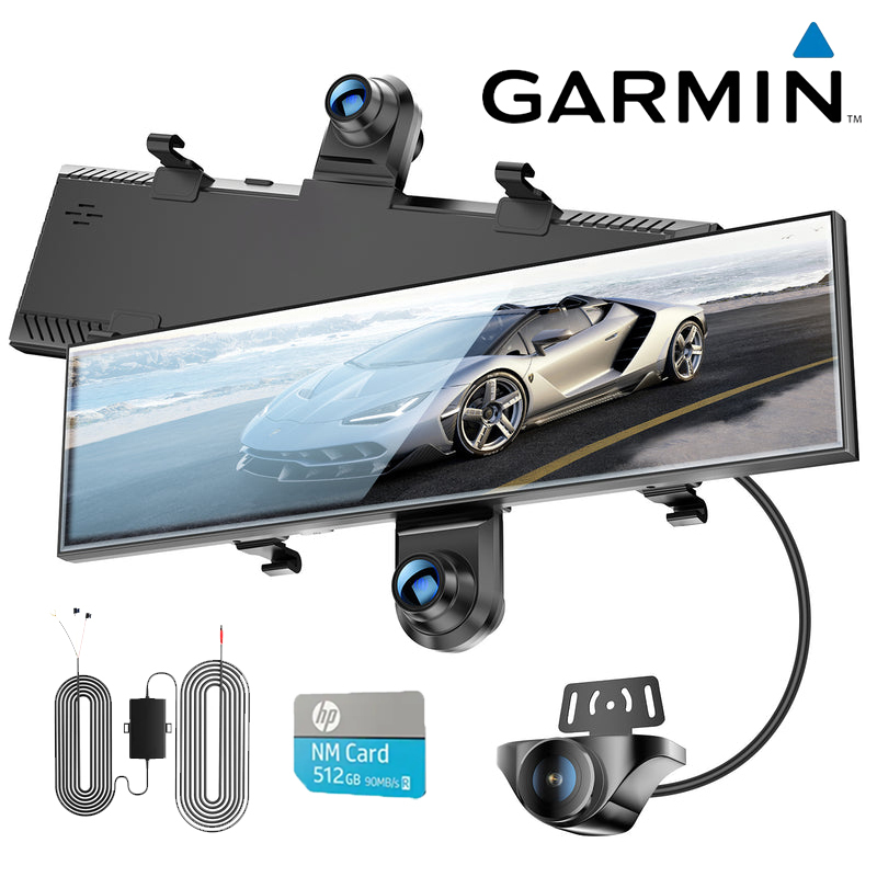Garmin™720°-os panoráma visszapillantó tükör autós kamera | AKY-V720S
