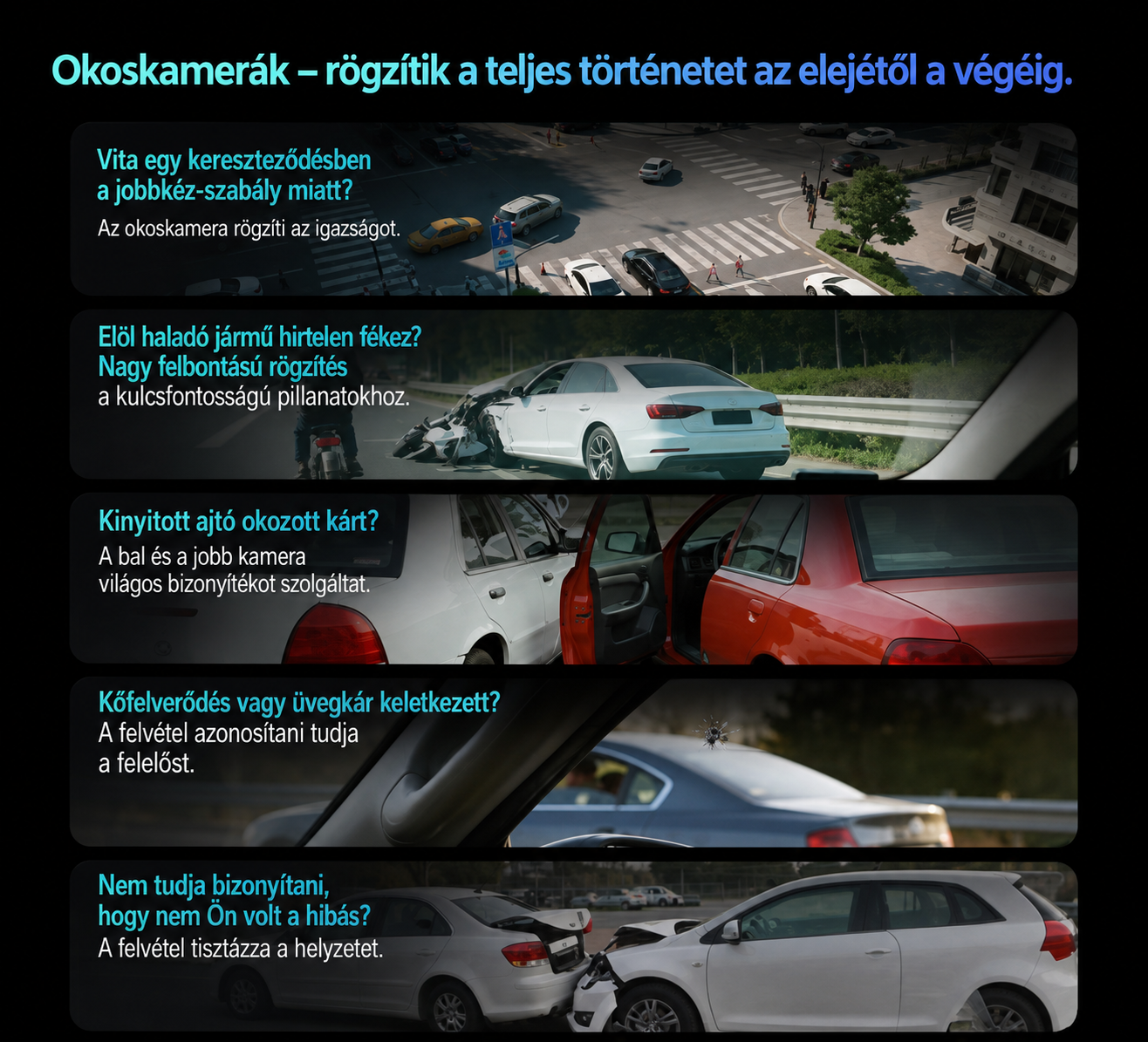 🎥Intelligens 360°-os autós kamera – 4K Ultra HD, éjszakai mód és GPS egyben!🚗