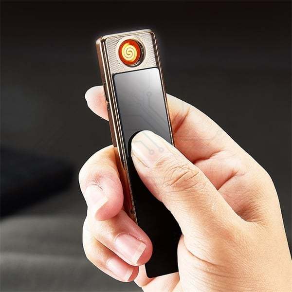 Szélálló USB ívöngyújtó - Exkluzív díszdobozban