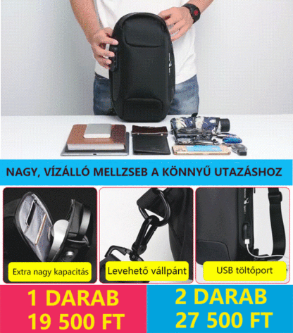 Férfi lopásgátló táska