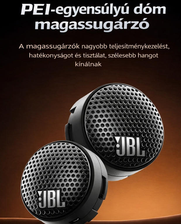 JBL autórádió-bővítőcsomag: 4 ajtós, 6 hangszórós szett, 6,5 hüvelykes univerzális autós hangszórók (zászlóshajó modell)