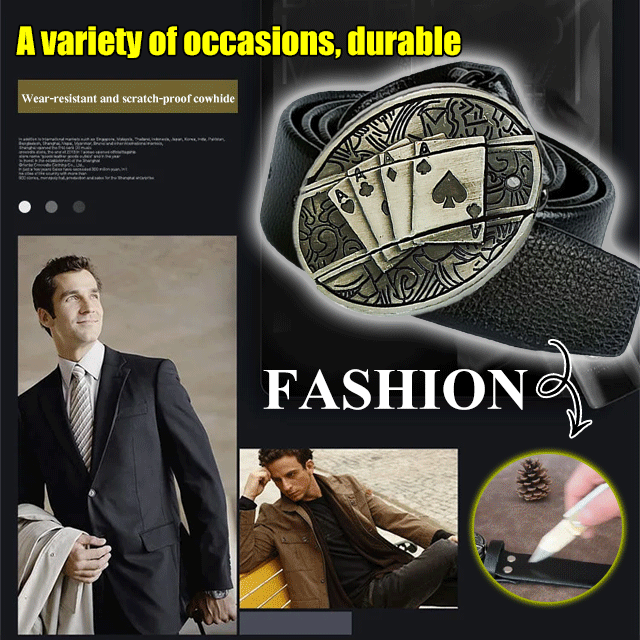 2023-as férfi tiszta marhabőr öv személyre szabott önvédelmi öv