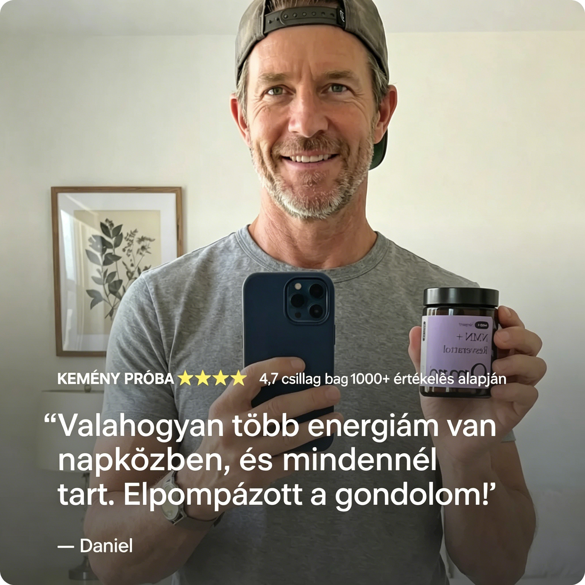 NMN + Resveratrol MD által kifejlesztett sejtszintű NAD+ fokozó ultratiszta NMN-nel és resveratrolral, kutatásokkal alátámasztott dózisokban.