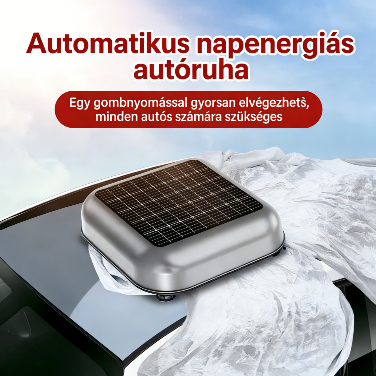Kegel-Blazusiak Napelemes, Intelligens, Teljesen Automata Autótakaró Okos Védelem Kültéri Parkoláshoz – Távirányítás, APP, Hő- és Időjárásvédelem