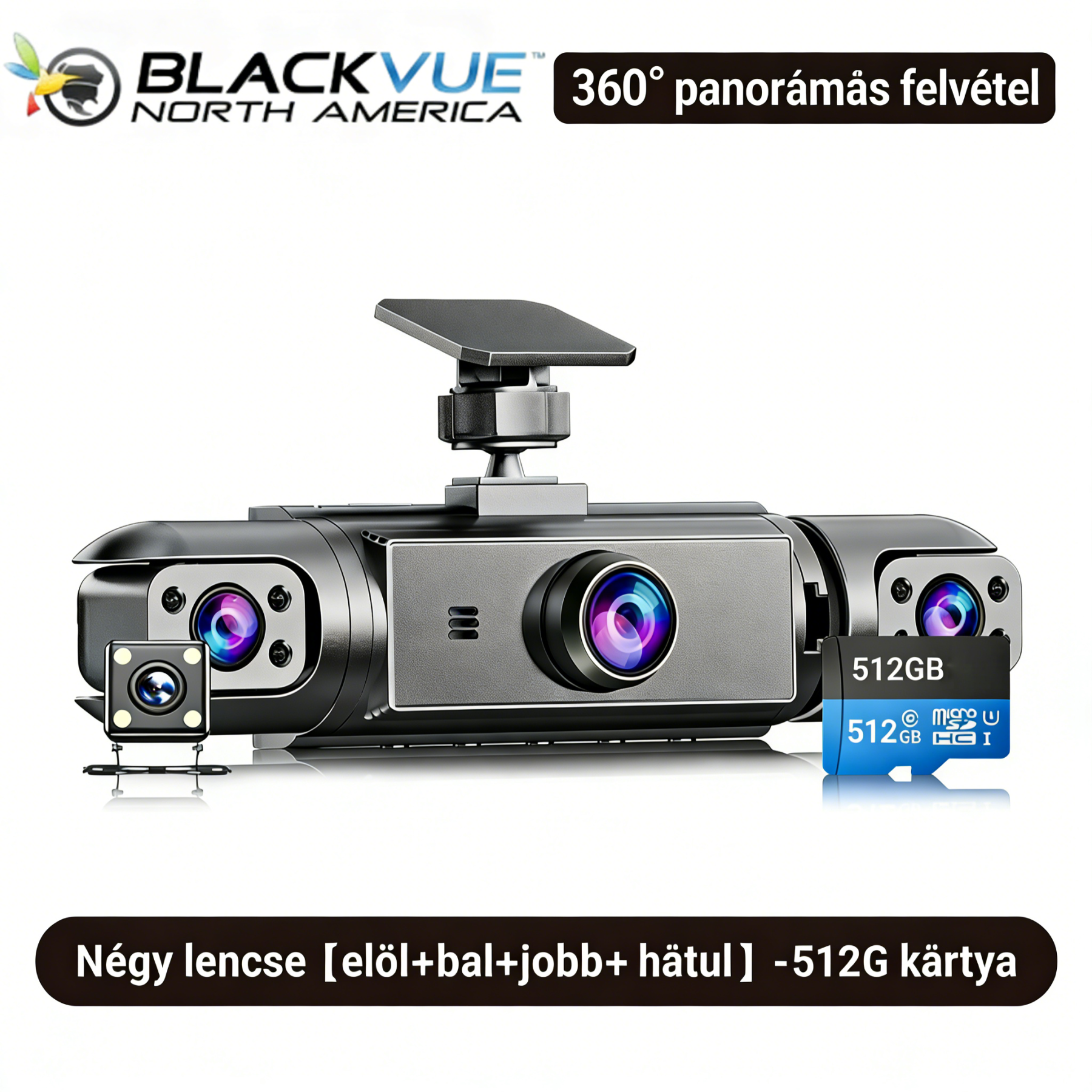 [Copy]BlackVue 4 csatornás 360° panoráma menetrögzítő kamera | Teljes körű védelmet biztosít a vezetéshez és parkoláshoz