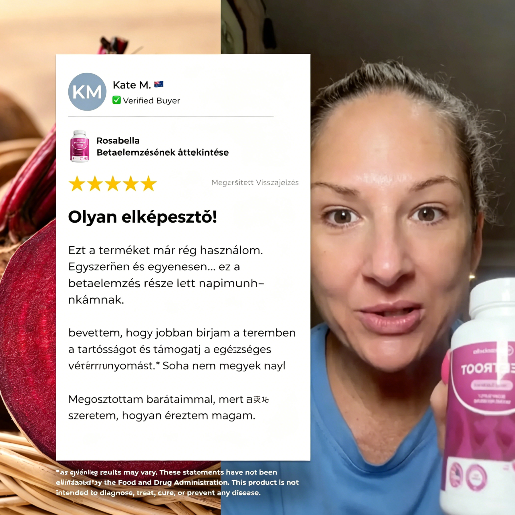 Rosabella cékla kapszulák a vérkeringés és a vitalitás támogatására