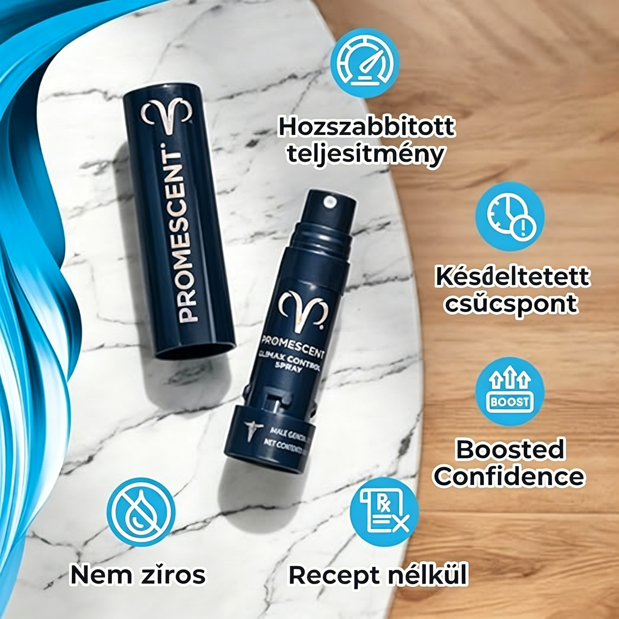Promescent érzéketlenítő késleltető spray férfiaknak, klinikailag bizonyítottan segít tovább kitartani az ágyban - Jobb, maximális érzés + hosszabb orgazmus férfiaknak