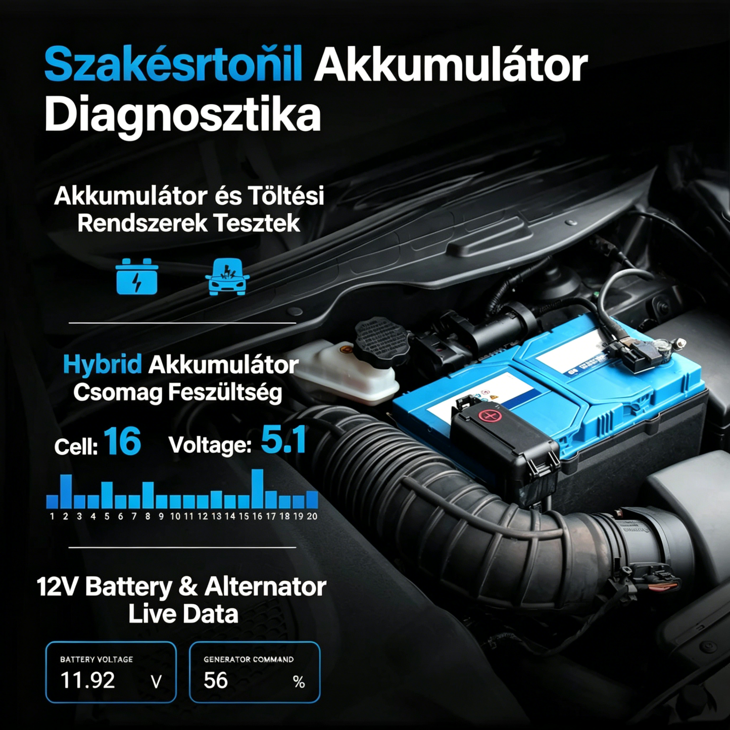 Diagnosztizáljon, javítson és takarítson meg pénzt a BLKTEC 460T OBD2 szkennerrel!