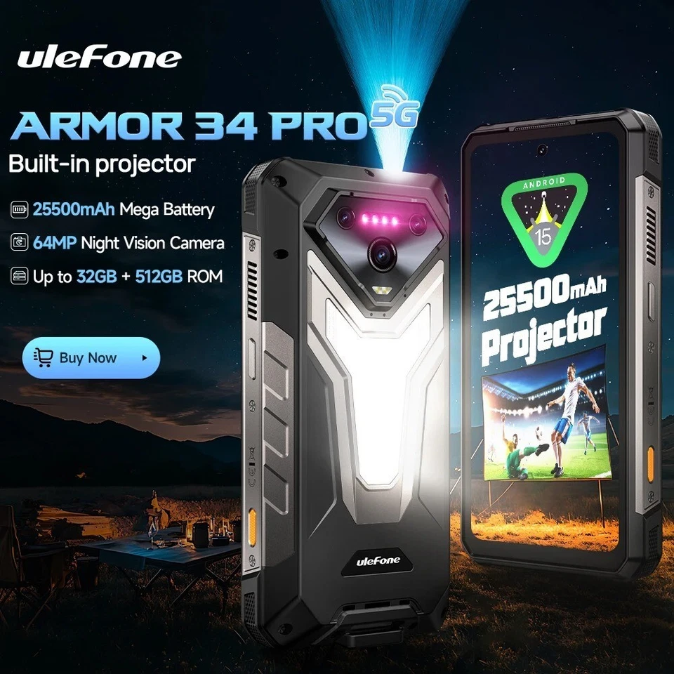 [Limited Edition] Ulefone Armor 34 PRO, új 5G okostelefon MediaTek Dimensity 7300 processzorral