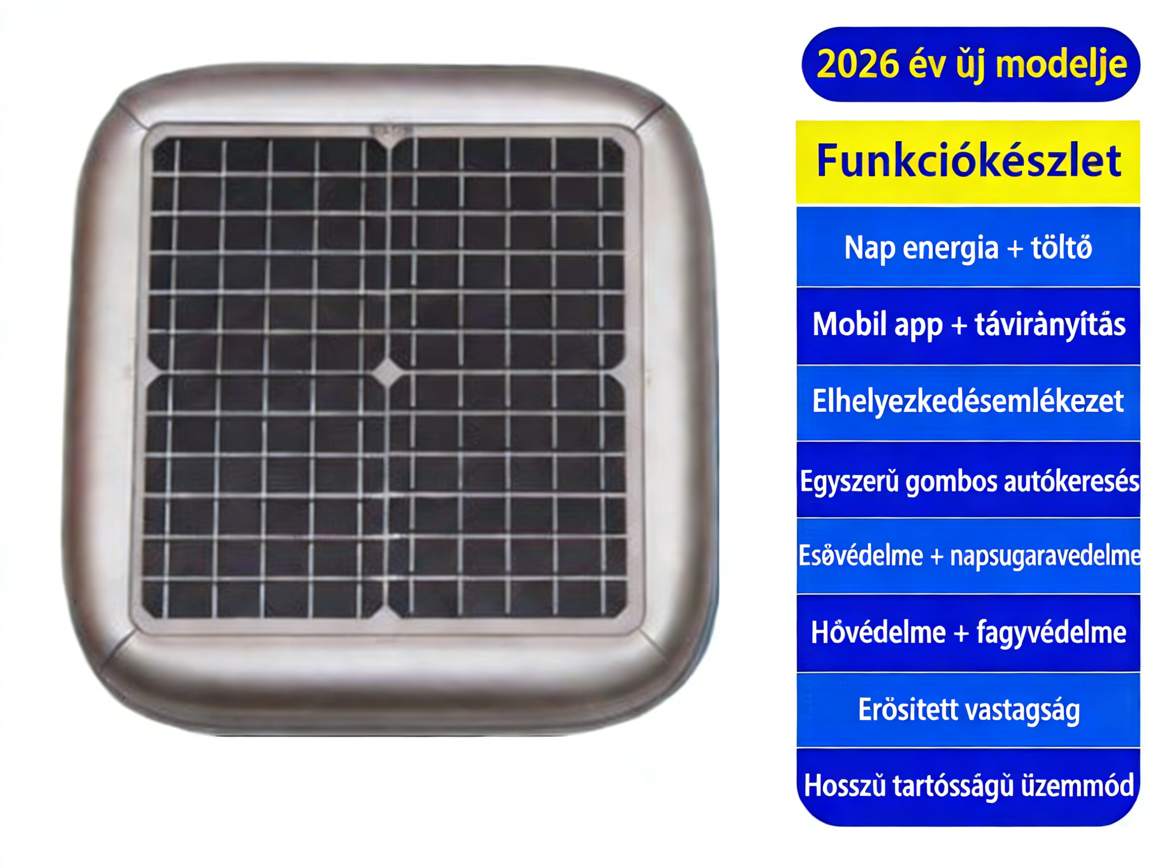 Kegel-Blazusiak Napelemes, Intelligens, Teljesen Automata Autótakaró Okos Védelem Kültéri Parkoláshoz – Távirányítás, APP, Hő- és Időjárásvédelem