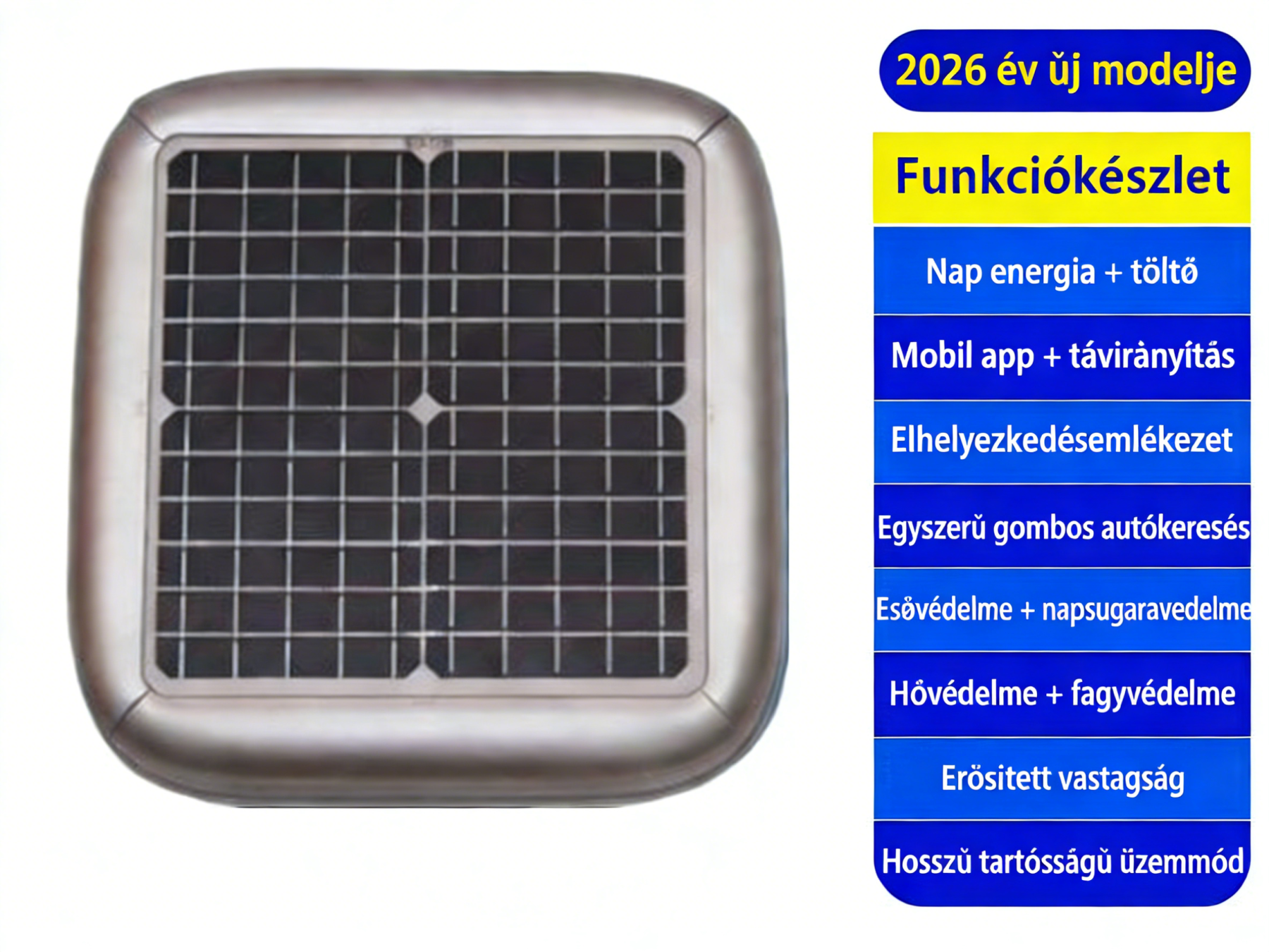 Kegel-Blazusiak Napelemes, Intelligens, Teljesen Automata Autótakaró Okos Védelem Kültéri Parkoláshoz – Távirányítás, APP, Hő- és Időjárásvédelem