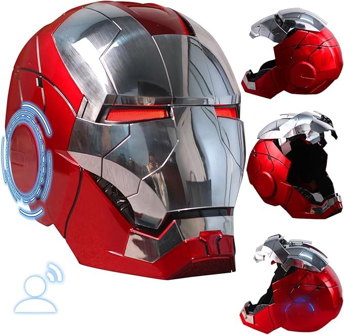 Iron Man MK5 sisak ezüst kiadás (hangvezérléssel)