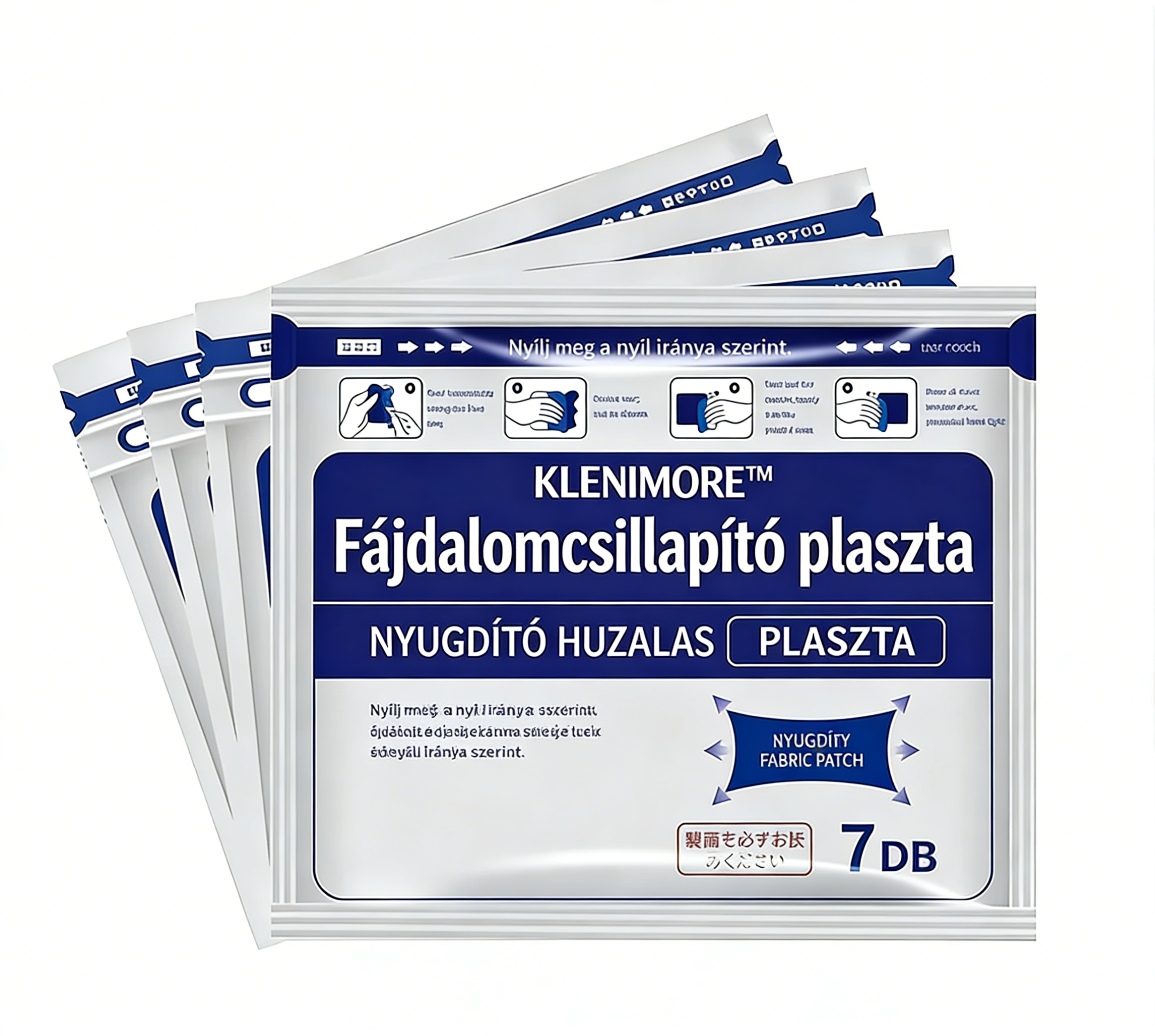 KLENIMORE gyógynövényes fájdalomcsillapító tapasz｜Enyhíti az ízületi és izomfájdalmat, segíti a könnyedebb mozgást